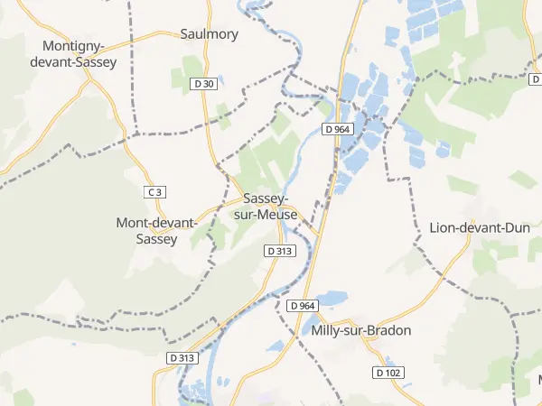 Plan de Sassey-sur-Meuse