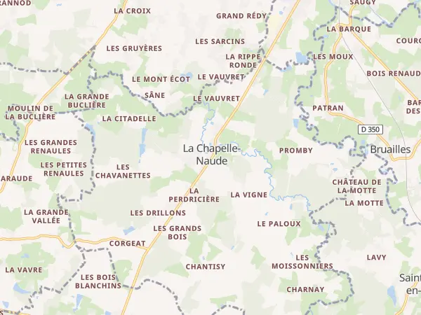 Plan de La Chapelle-Naude
