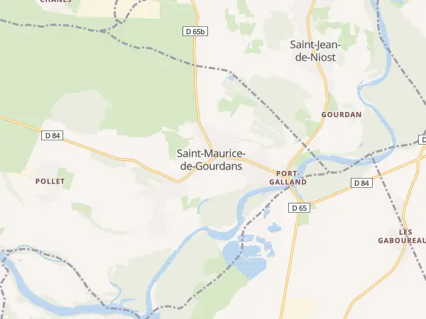 Plan de Saint-Maurice-de-Gourdans