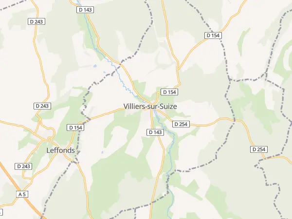 Plan de Villiers-sur-Suize