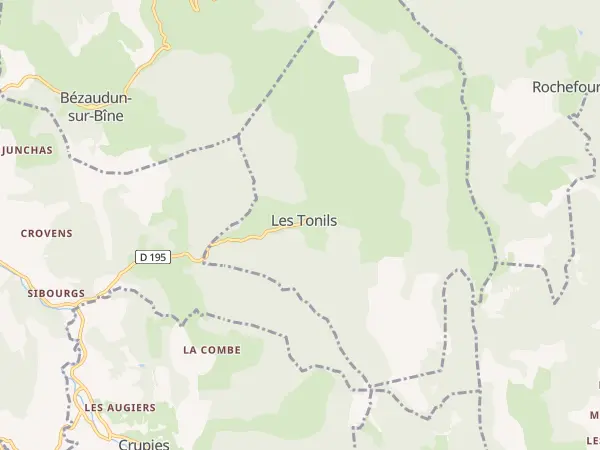 Plan des Tonils