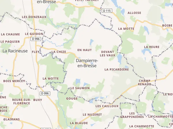 Plan de Dampierre-en-Bresse