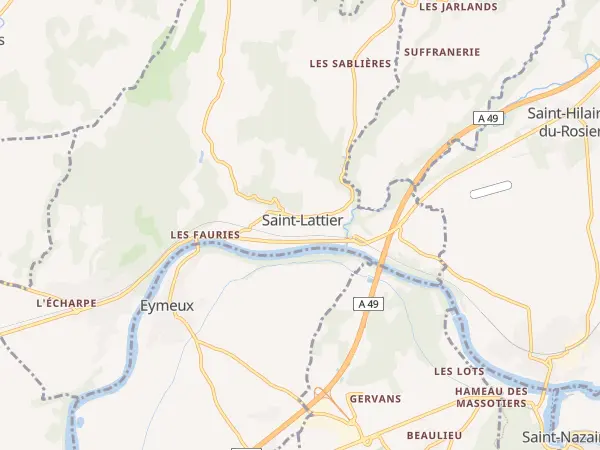 Plan de Saint-Lattier
