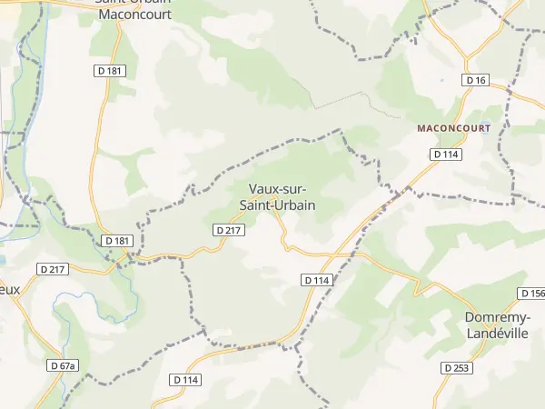 Plan de Vaux-sur-Saint-Urbain