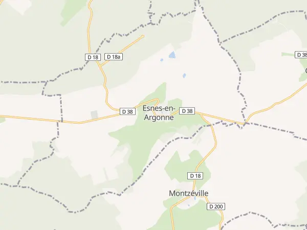Plan de Esnes-en-Argonne
