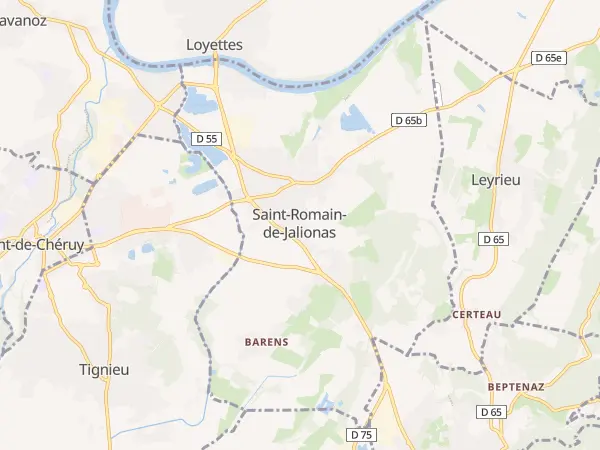 Plan de Saint-Romain-de-Jalionas