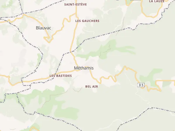 Plan de Méthamis