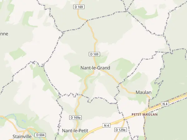 Plan de Nant-le-Grand
