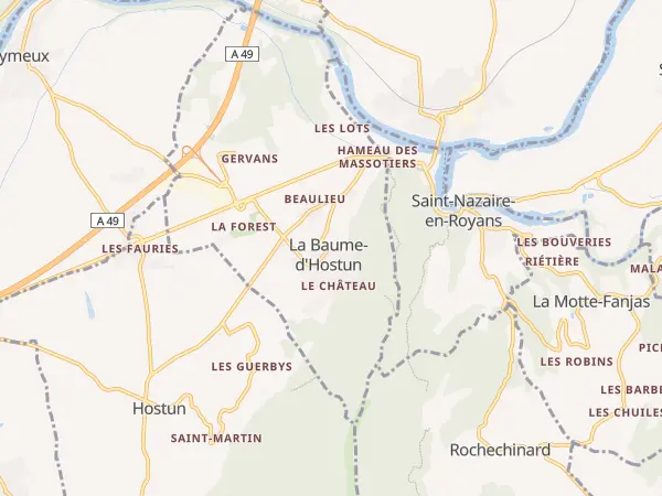 Plan de La Baume-d’Hostun