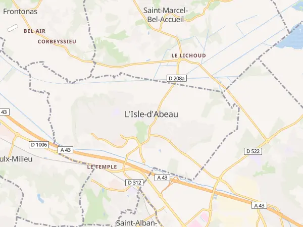 Plan de L’Isle-d’Abeau