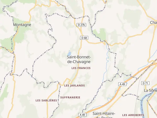 Plan de Saint-Bonnet-de-Chavagne