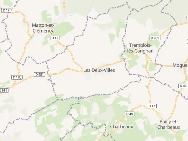 Plan des Deux-Villes