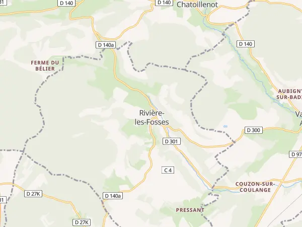 Plan de Rivière-les-Fosses