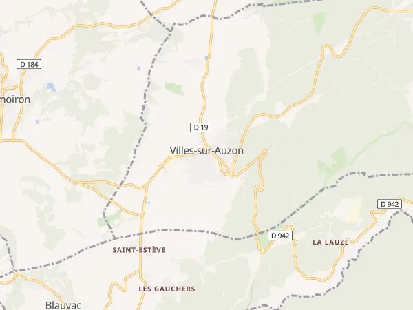 Plan de Villes-sur-Auzon