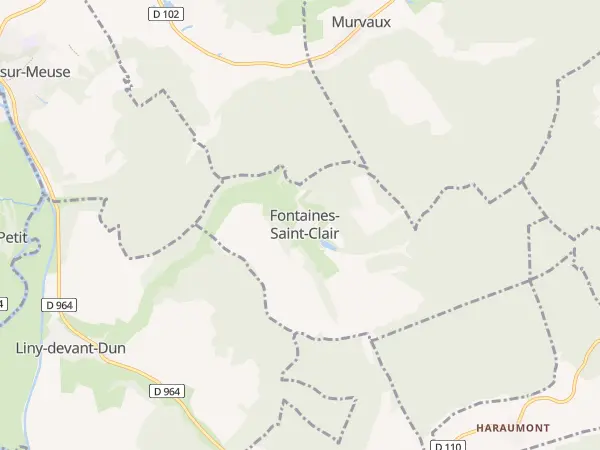Plan de Fontaines-Saint-Clair