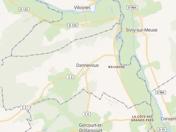Plan de Dannevoux