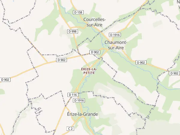Plan de Érize-la-Petite