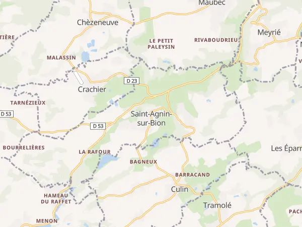 Plan de Saint-Agnin-sur-Bion