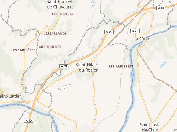 Plan de Saint-Hilaire-du-Rosier