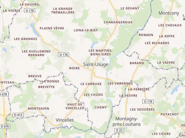 Plan de Saint-Usuge