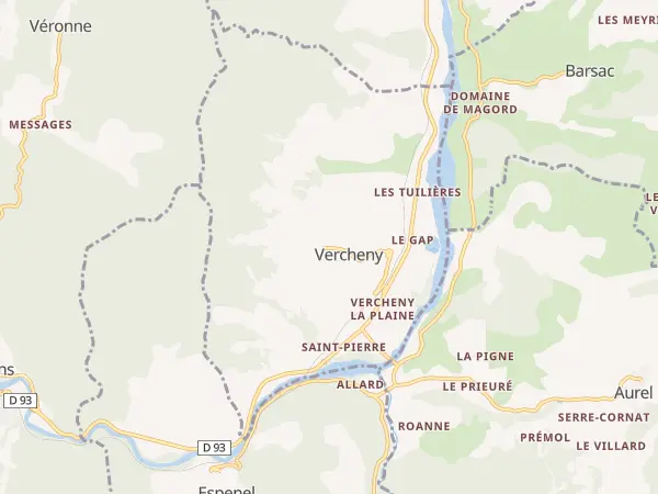 Plan de Vercheny