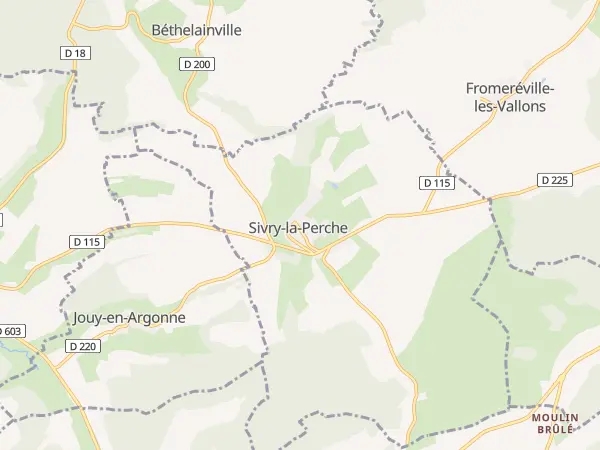 Plan de Sivry-la-Perche
