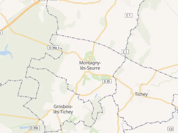 Plan de Montagny-lès-Seurre