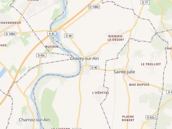 Plan de Chazey-sur-Ain