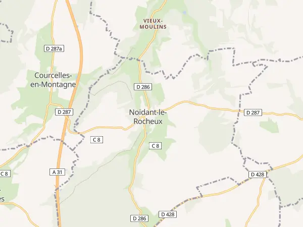 Plan de Noidant-le-Rocheux