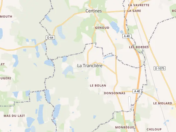 Plan de La Tranclière