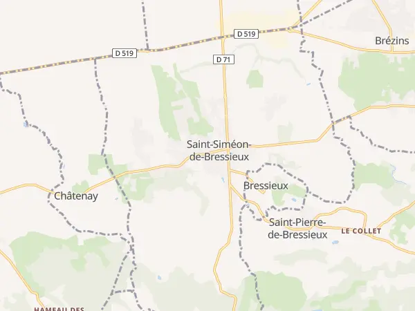 Plan de Saint-Siméon-de-Bressieux