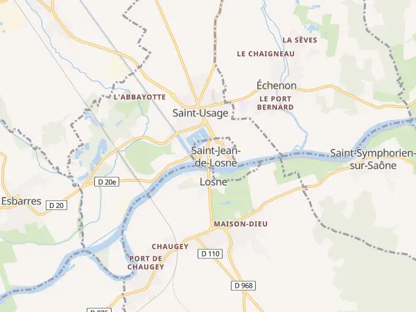 Plan de Saint-Jean-de-Losne