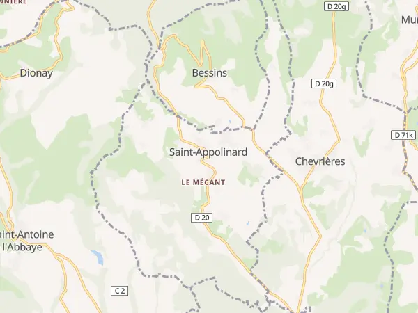 Plan de Saint-Appolinard