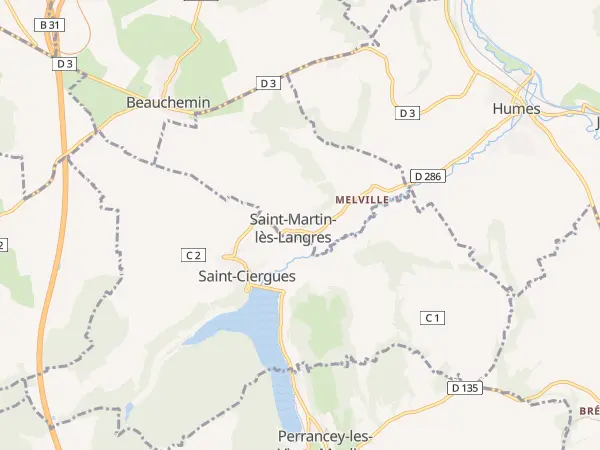 Plan de Saint-Martin-lès-Langres