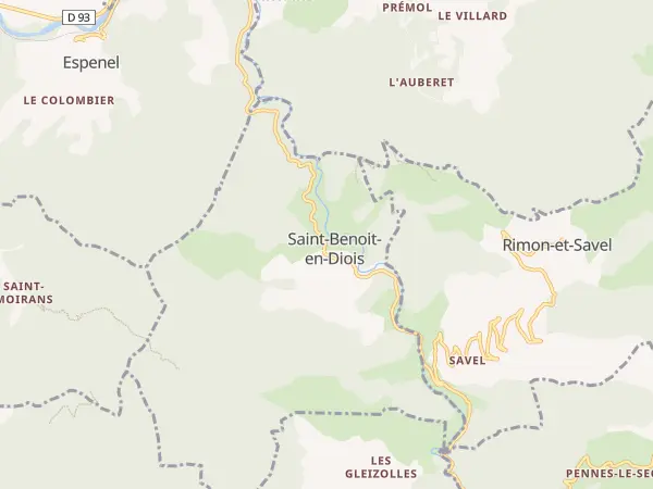 Plan de Saint-Benoit-en-Diois