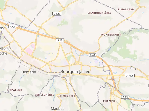 Plan de Bourgoin-Jallieu