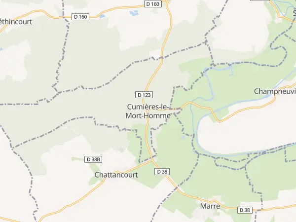 Plan de Cumières-le-Mort-Homme