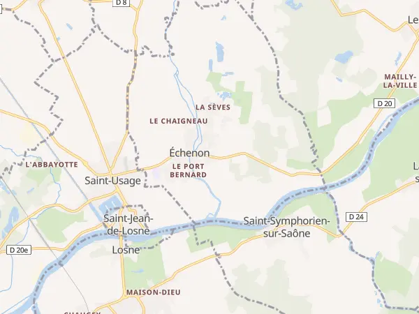 Plan de Échenon