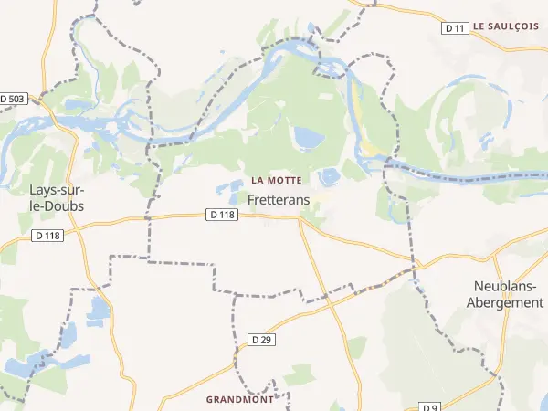 Plan de Fretterans