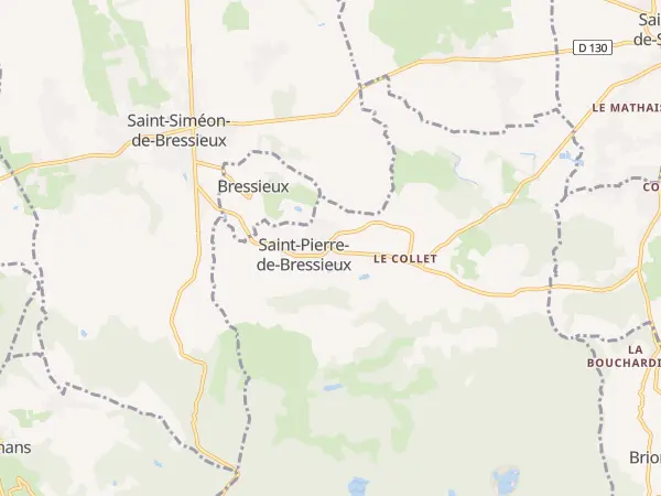 Plan de Saint-Pierre-de-Bressieux