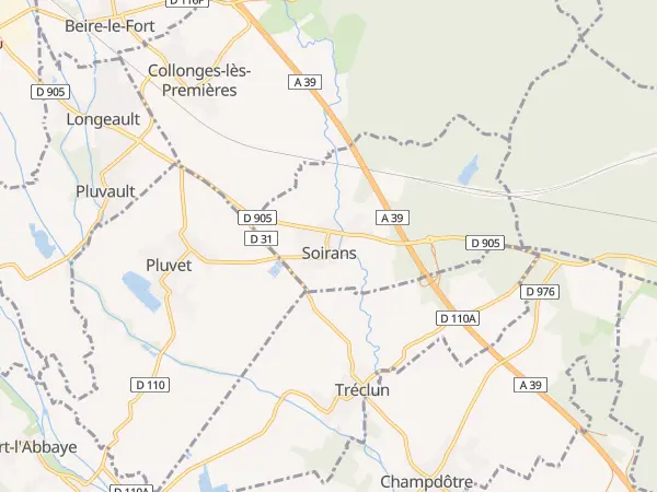 Plan de Soirans