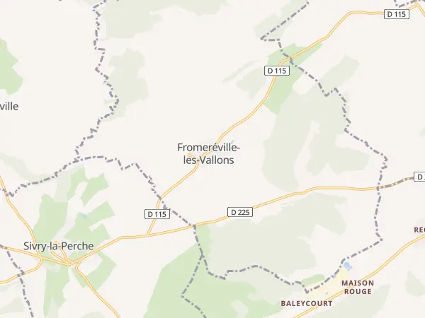 Plan de Fromeréville-les-Vallons