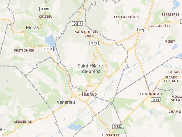 Plan de Saint-Hilaire-de-Brens