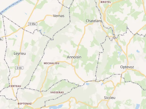Plan de Annoisin-Chatelans