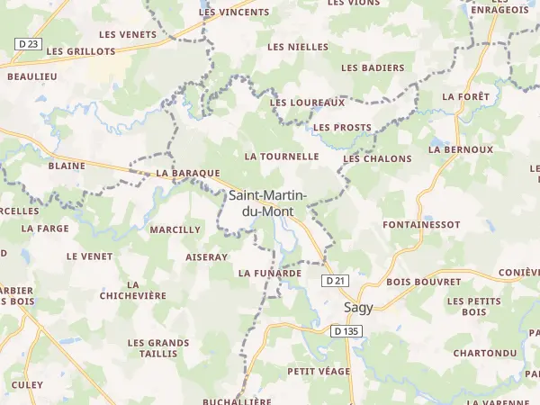 Plan de Saint-Martin-du-Mont
