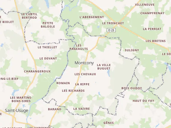 Plan de Montcony
