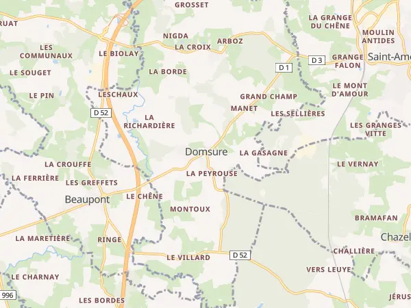 Plan de Domsure