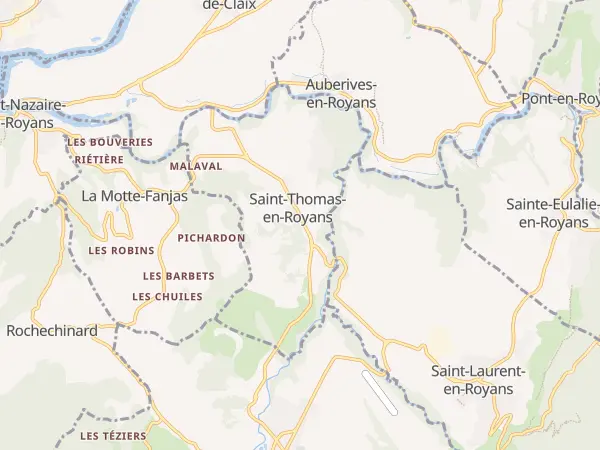Plan de Saint-Thomas-en-Royans