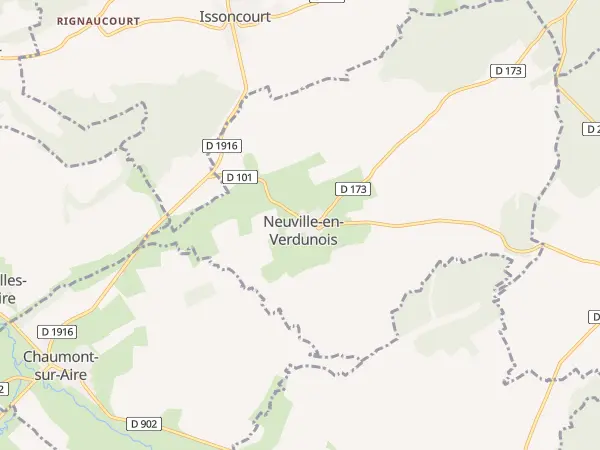 Plan de Neuville-en-Verdunois