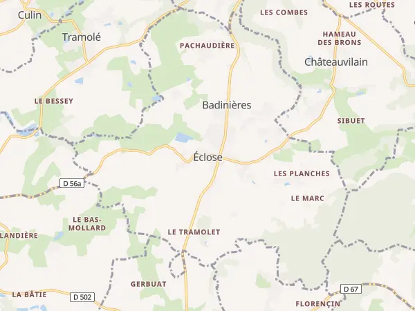 Plan de Eclose-Badinières